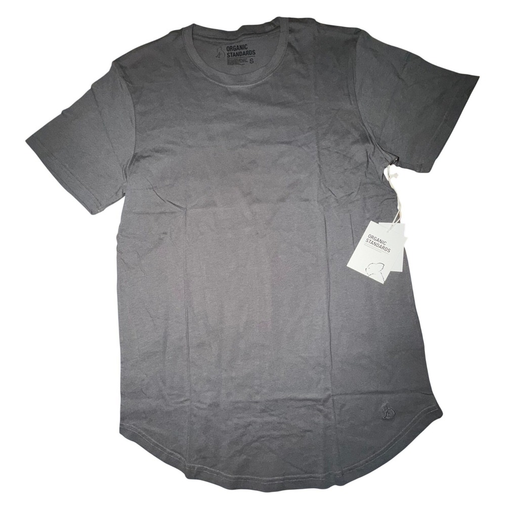 KUWALLA TEE Organic Eazy Tee Stone Grey Embroidered Logo Men's, Size S, NWT‎